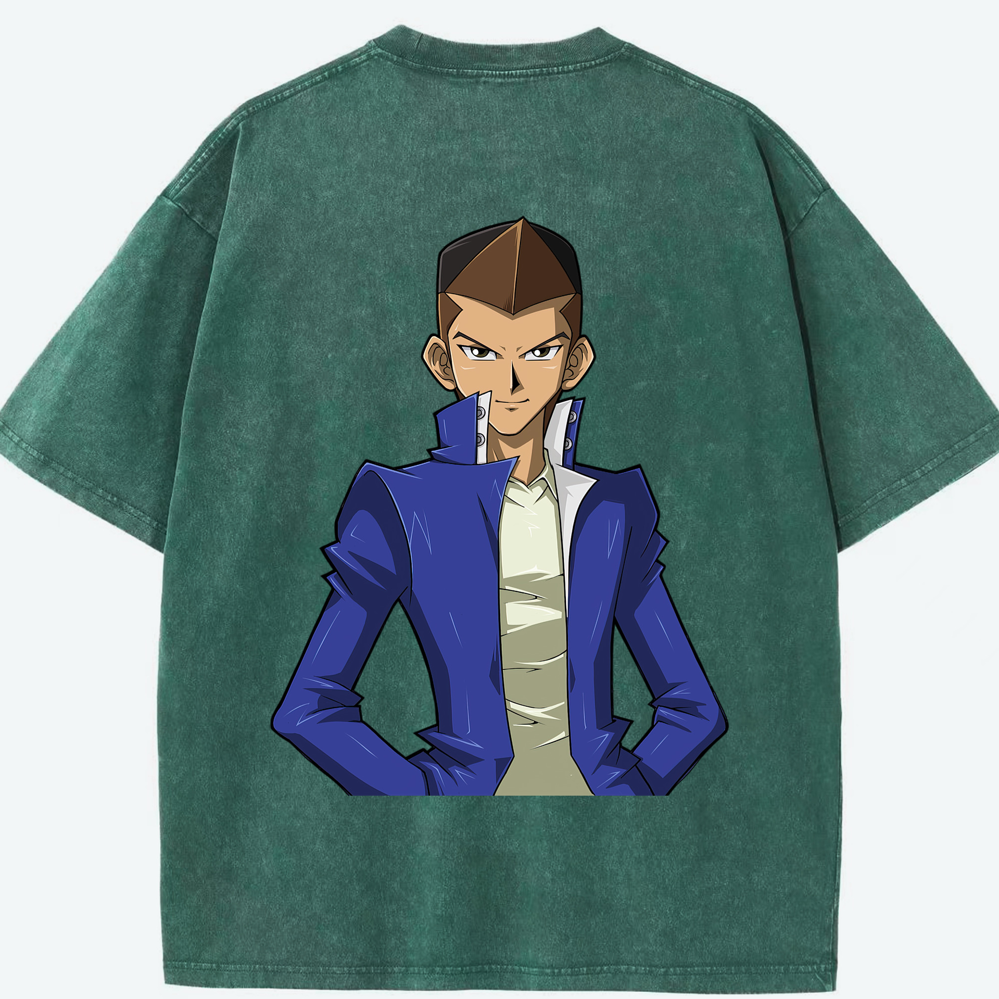 （画像用） 遊☆戯☆王 Yu-Gi-Oh! 綿100% ヴィンテージ風 半袖Tシャツ（背面プリント）
